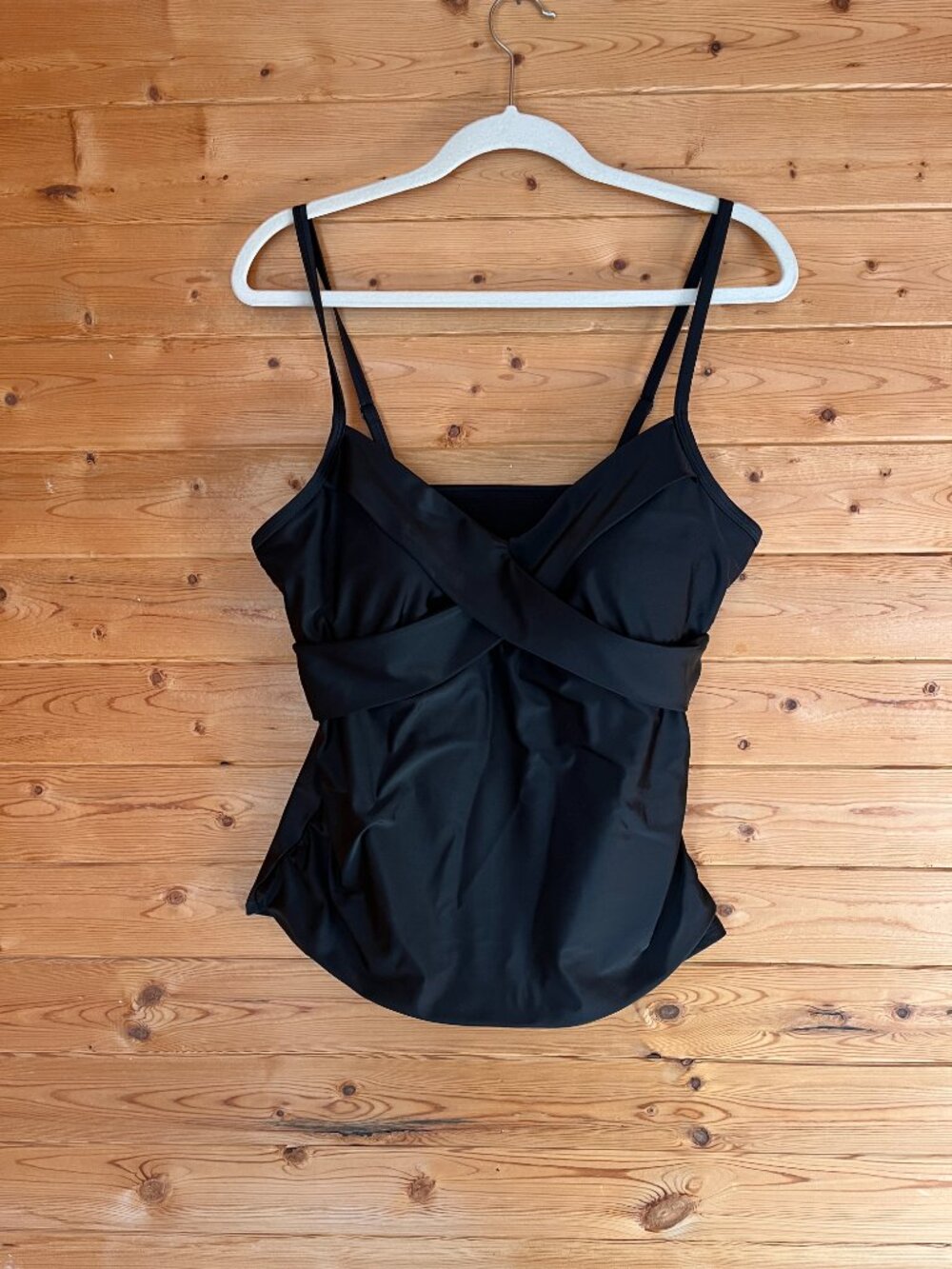 Christina Tankini Top, Black Size 16